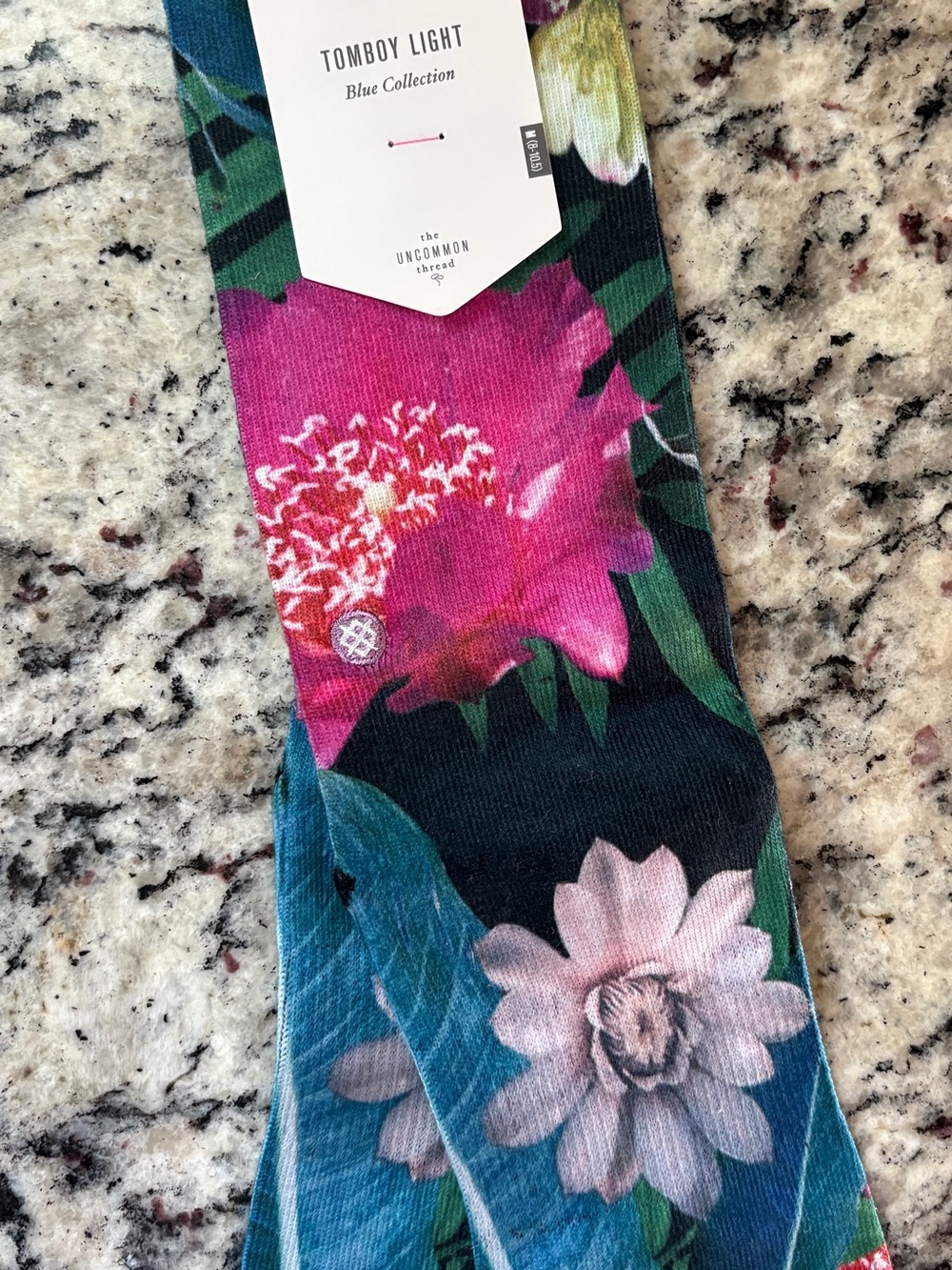 Stance Floral Crew Socks - Pink, Blue, Green